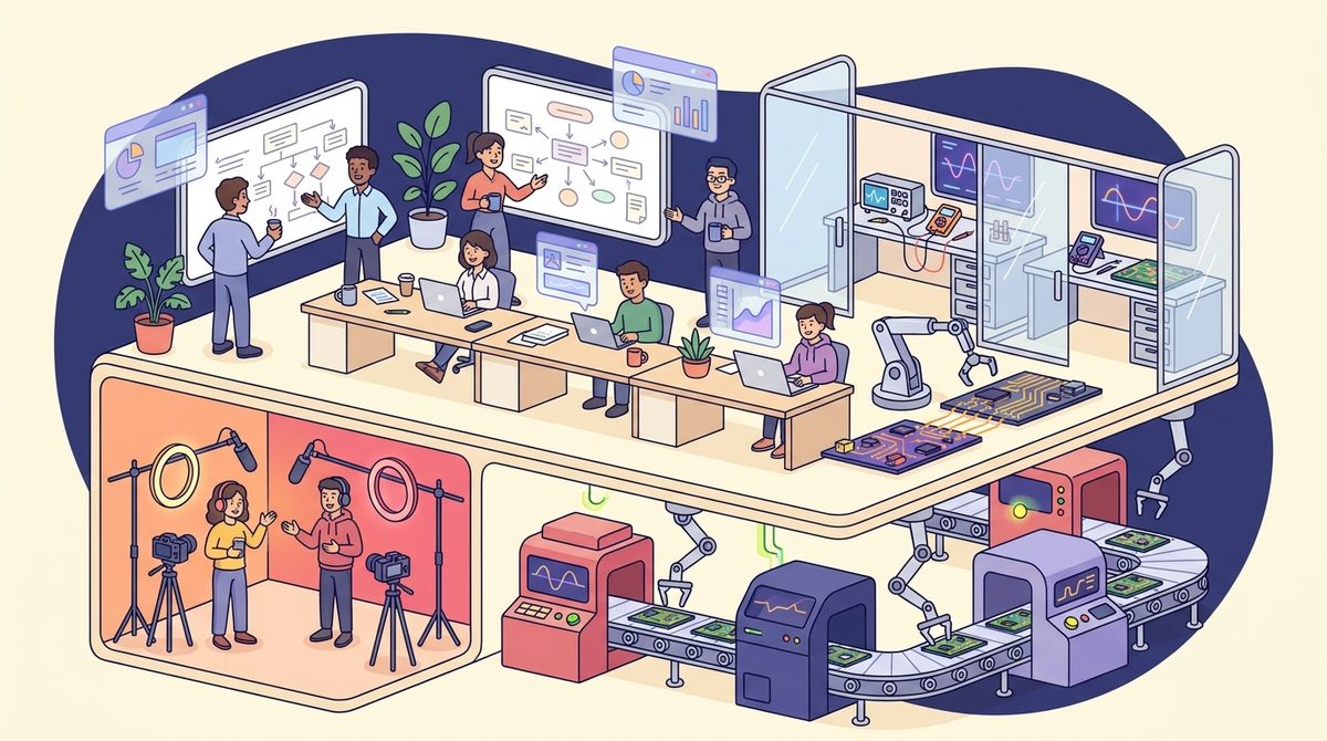 Fábrica, laboratorios y coworking: la estructura real en Zhuhai
